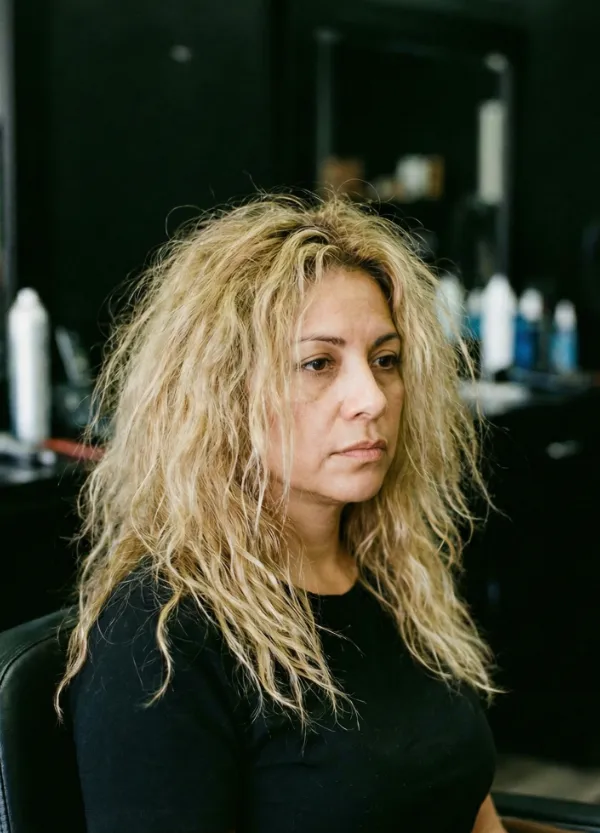 Rubia antes Rubia antes